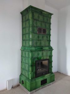 semineu de teracota realizata din placile T032