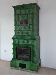 semineu de teracota realizata din placile T032