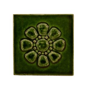 Faianță handmade, model FLORES, dimensiuni 10 x 10 cm 4 Placi faianta handmade